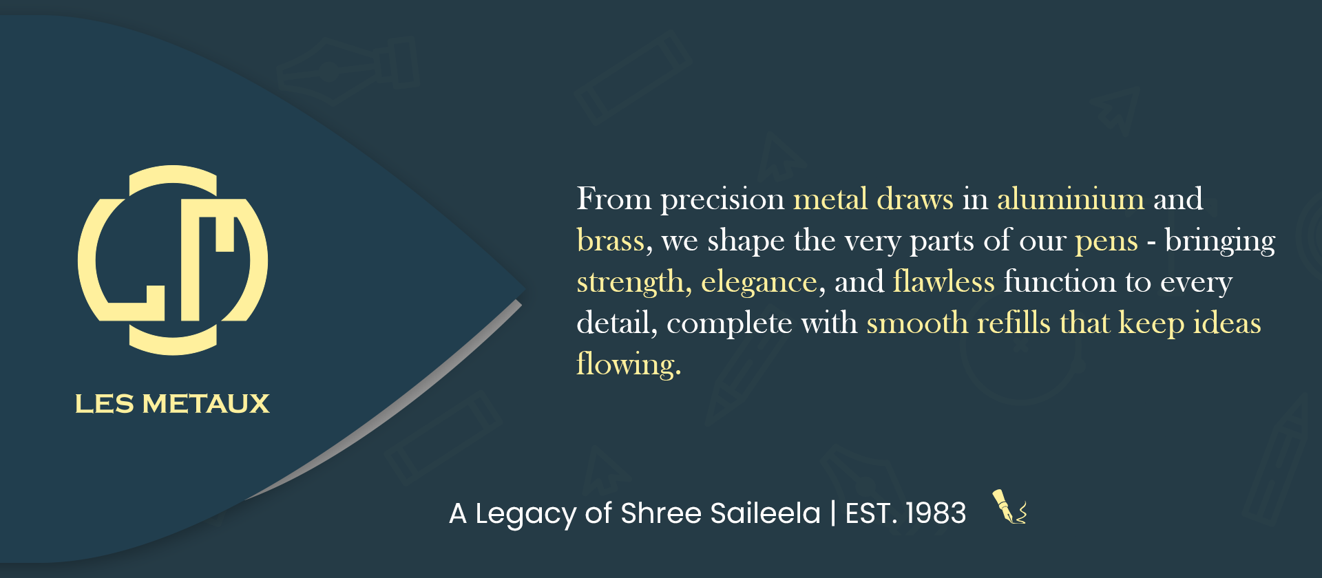 Les Metaux OEM pen metal components manufacturer in Mumbai India